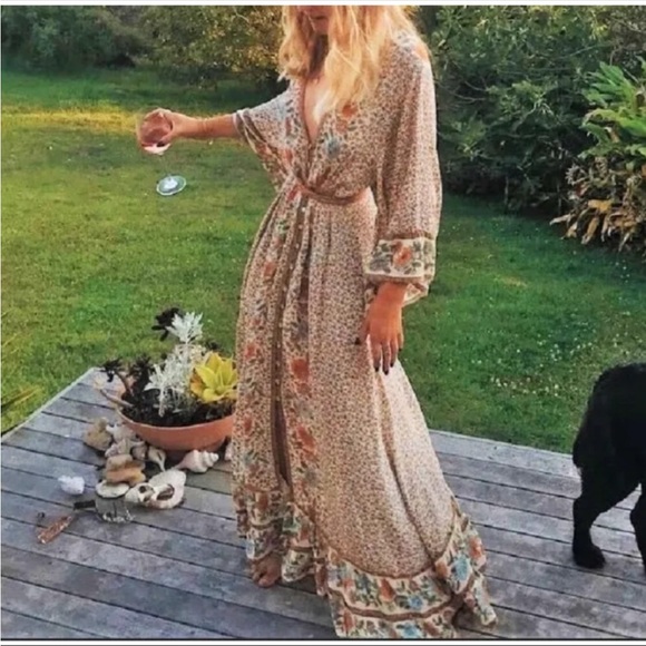 #74 CLOSEOUT SALE 🩷New!Gorgeous Boho Gypsy Maxi Dress - Picture 2 of 12